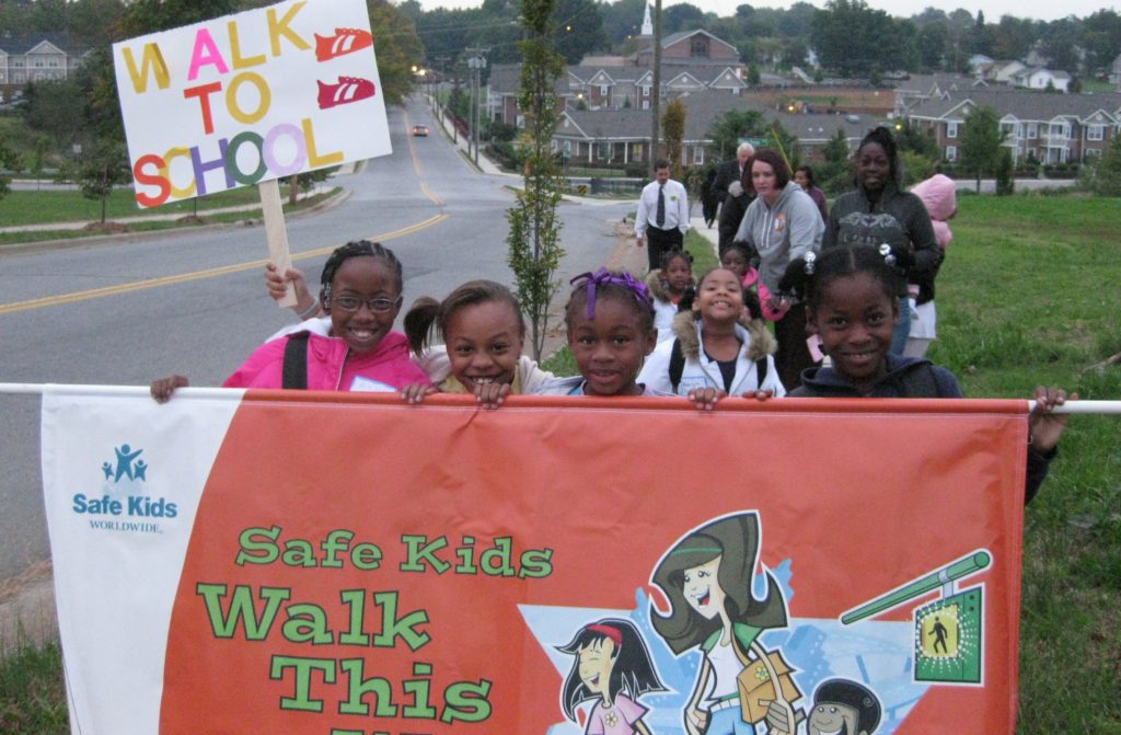 2008 walk--K-P students with banner (2)